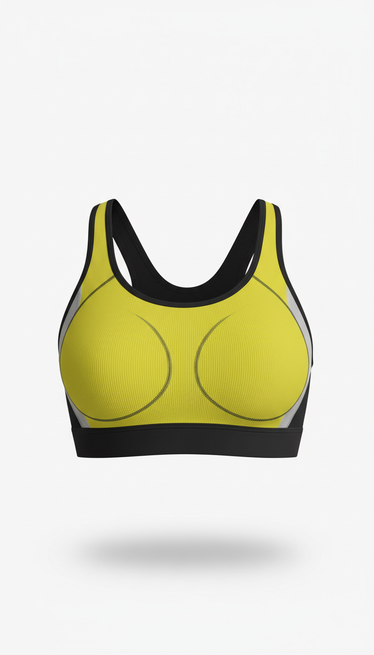 Performance Yellow Core Sports Bra